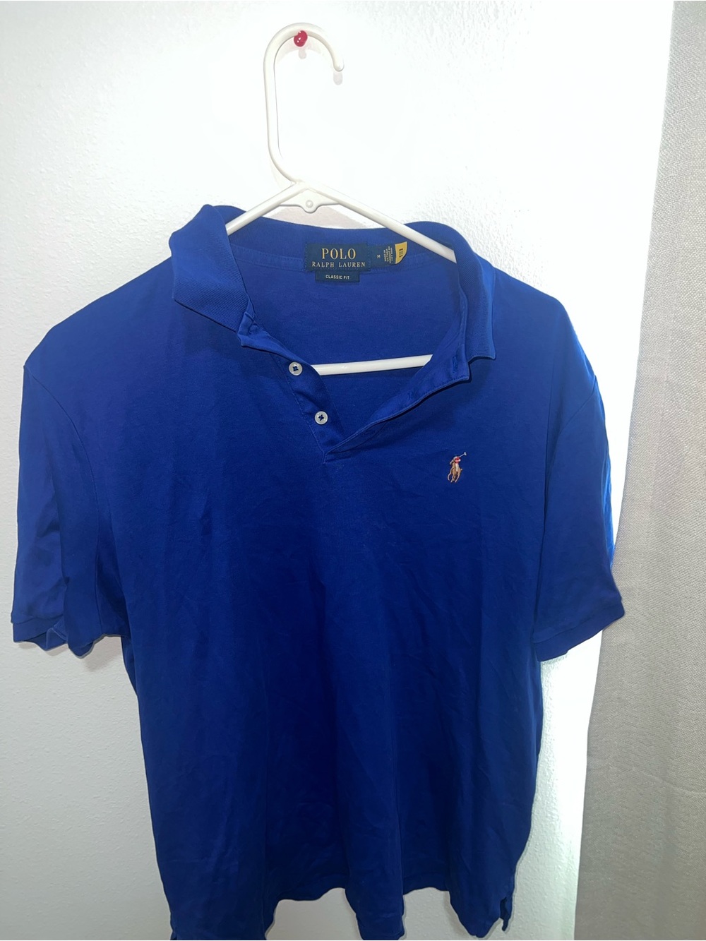 Ralph Lauren Men’s Royal Blue Polo Shirt with Embroidered Pony